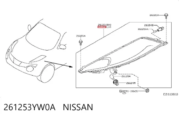  261253YW0A Nissan/Infiniti
