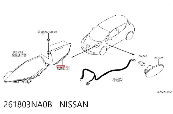  261803NA0B Nissan/Infiniti