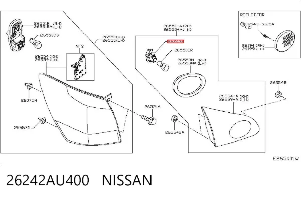  26242AU400 Nissan/Infiniti