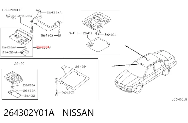 264302Y01A Nissan/Infiniti