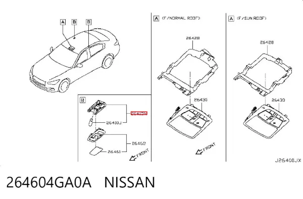  264604GA0A Nissan/Infiniti
