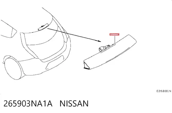 Задний стоп 265903NA1A Nissan/Infiniti