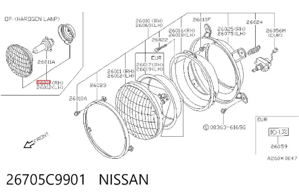  26705C9901 Nissan/Infiniti