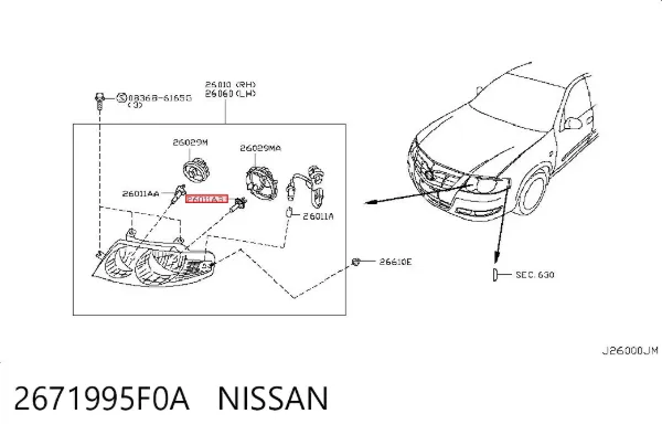  2671995F0A Nissan/Infiniti