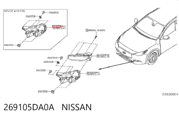  269105DA0A Nissan/Infiniti