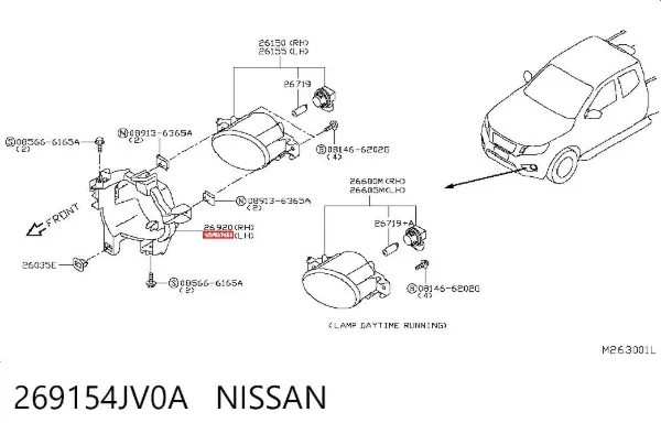  269154JV0A Nissan/Infiniti