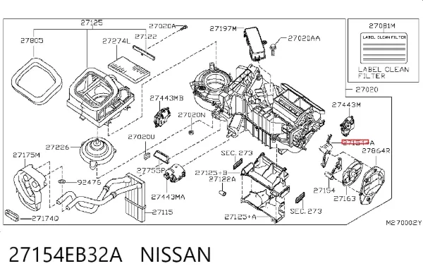 27154EB32A Nissan/Infiniti