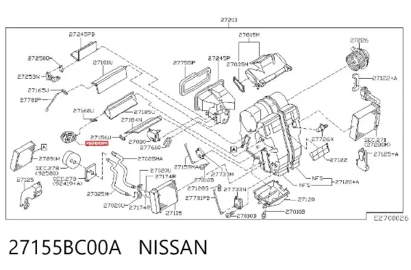  27155BC00A Nissan/Infiniti