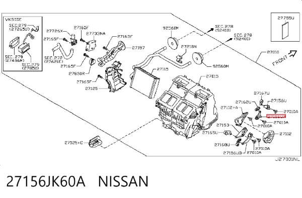  27156JK60A Nissan/Infiniti