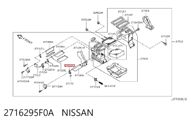  2716295F0A Nissan/Infiniti