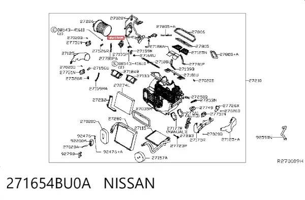  271654BU0A Nissan/Infiniti