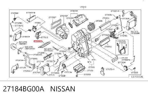  27184BG00A Nissan/Infiniti