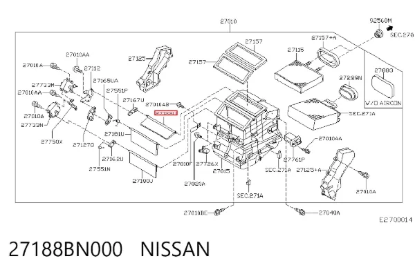  27188BN000 Nissan/Infiniti