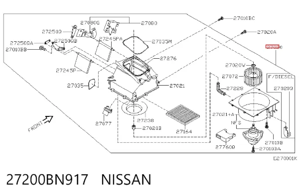  27200BN917 Nissan/Infiniti