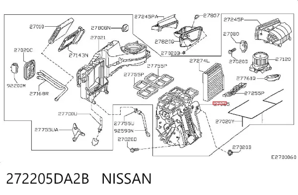  272205DA2B Nissan/Infiniti