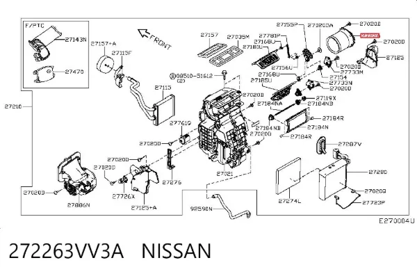  272263VV3A Nissan/Infiniti