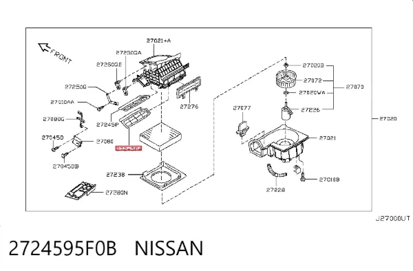  2724595F0B Nissan/Infiniti