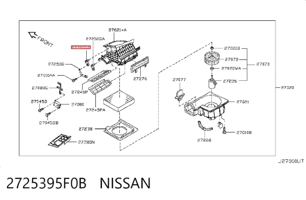  2725395F0B Nissan/Infiniti