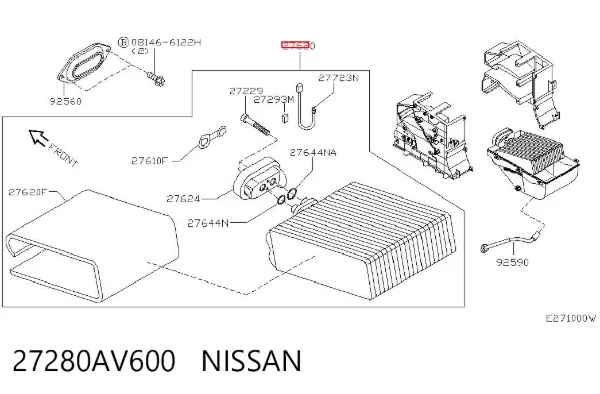 Испаритель кондиционера Nissan Almera II