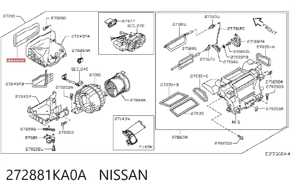  272881KA0A Nissan/Infiniti