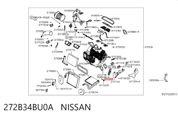  272B34BU0A Nissan/Infiniti
