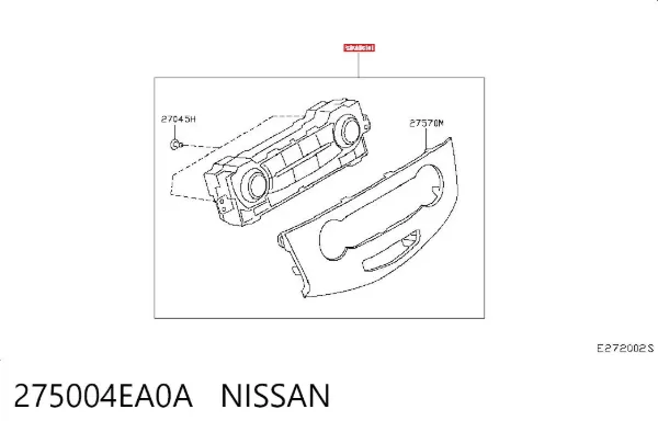 Блок управления кондиционером 275004EA0A Nissan/Infiniti