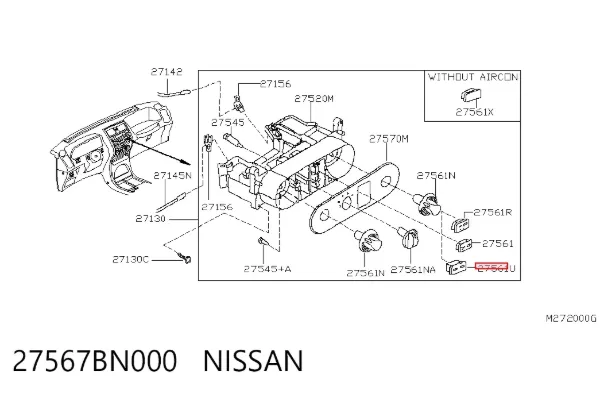  27567BN000 Nissan/Infiniti