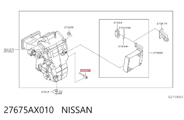 Датчик температуры автономного отопителя 27675AX010 Nissan/Infiniti