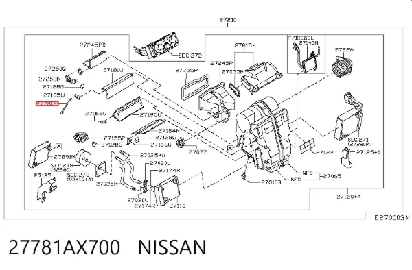  27781AX700 Nissan/Infiniti