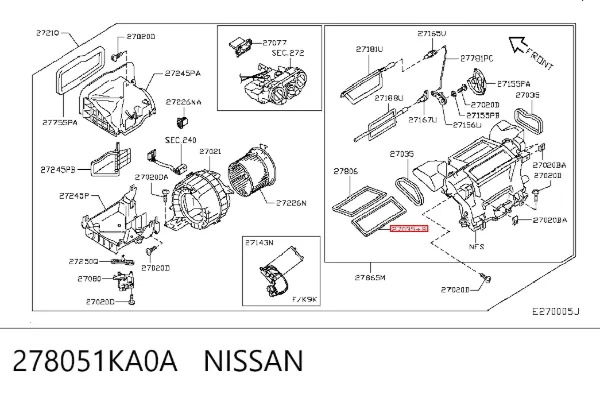  278051KA0A Nissan/Infiniti