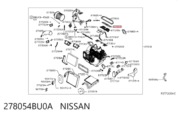  278054BU0A Nissan/Infiniti