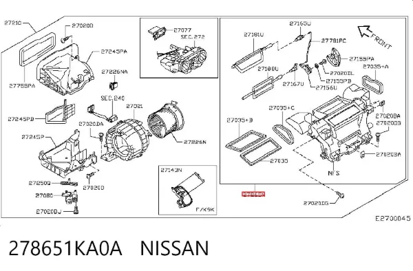  278651KA0A Nissan/Infiniti