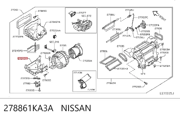  278861KA3A Nissan/Infiniti