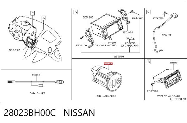  28023BH00C Nissan/Infiniti
