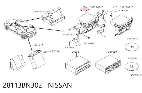  28113BN302 Nissan/Infiniti