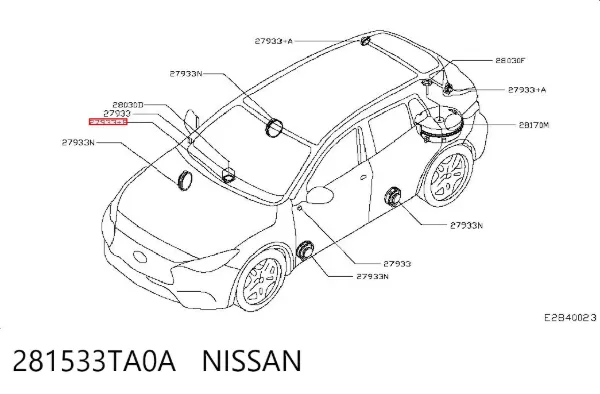  281533TA0A Nissan/Infiniti