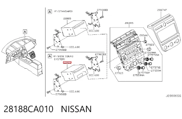  28188CA010 Nissan/Infiniti