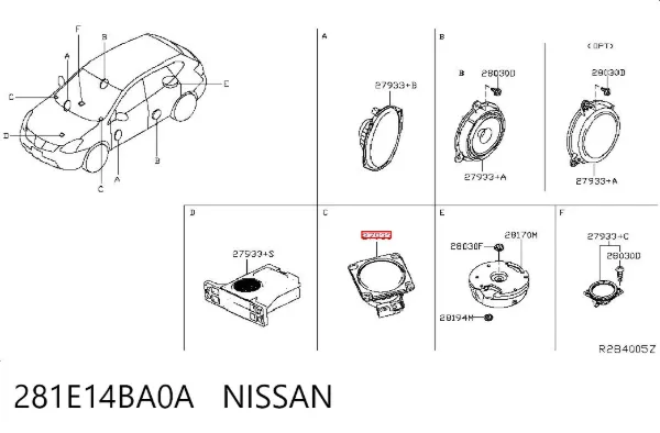  281E14BA0A Nissan/Infiniti