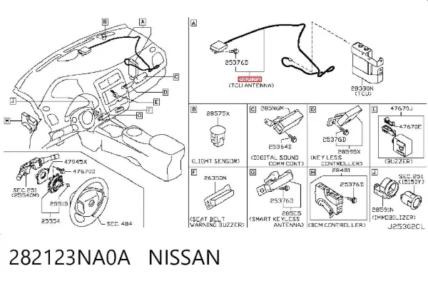  282123NA0A Nissan/Infiniti