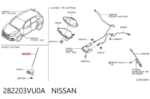  282203VU0A Nissan/Infiniti