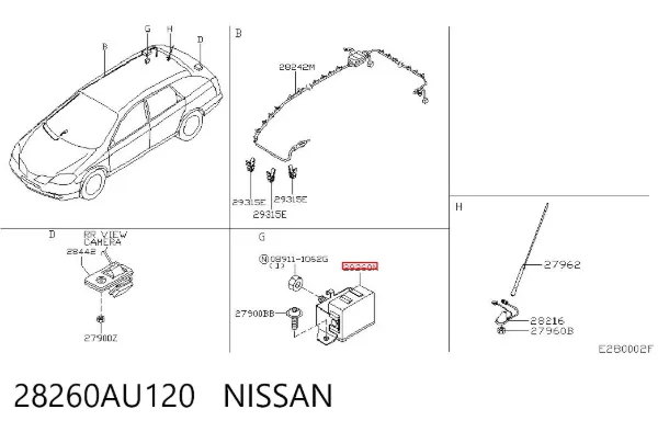  28260AU120 Nissan/Infiniti