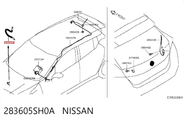  283605SH0A Nissan/Infiniti