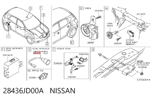  28436JD00A Nissan/Infiniti