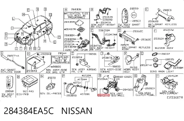  284384EA5C Nissan/Infiniti
