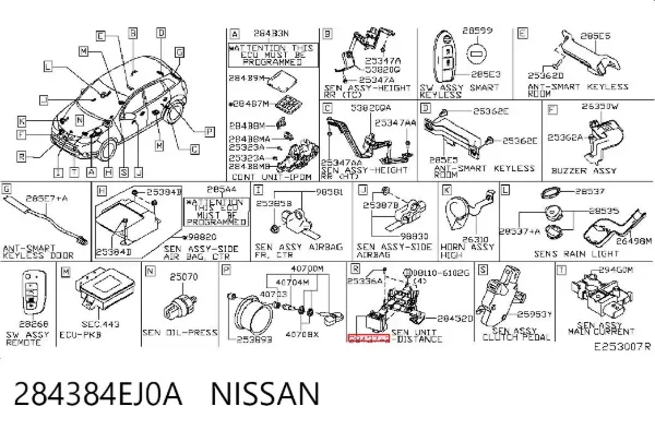  284384EJ0A Nissan/Infiniti