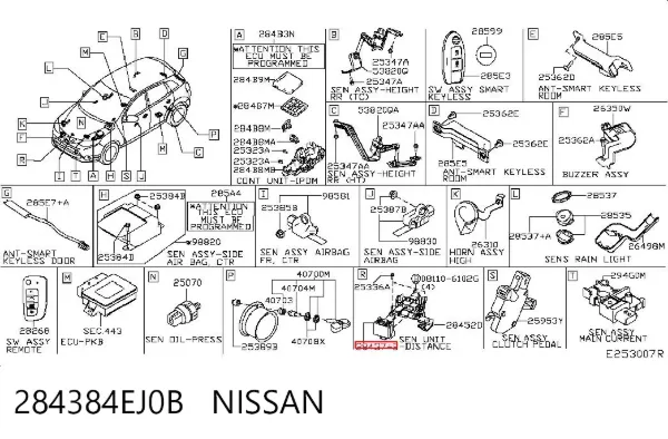  284384EJ0B Nissan/Infiniti