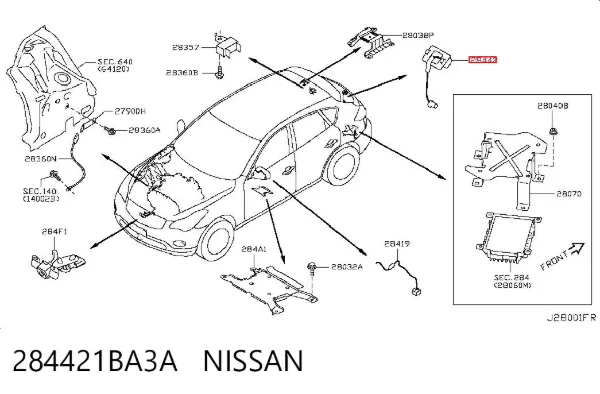 Камера заднего вида 284421BA3A Nissan/Infiniti