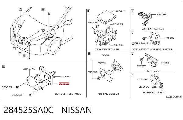  284525SA0C Nissan/Infiniti