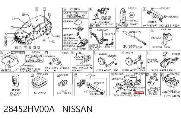  28452HV00A Nissan/Infiniti