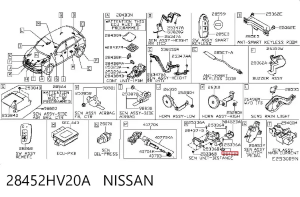  28452HV20A Nissan/Infiniti